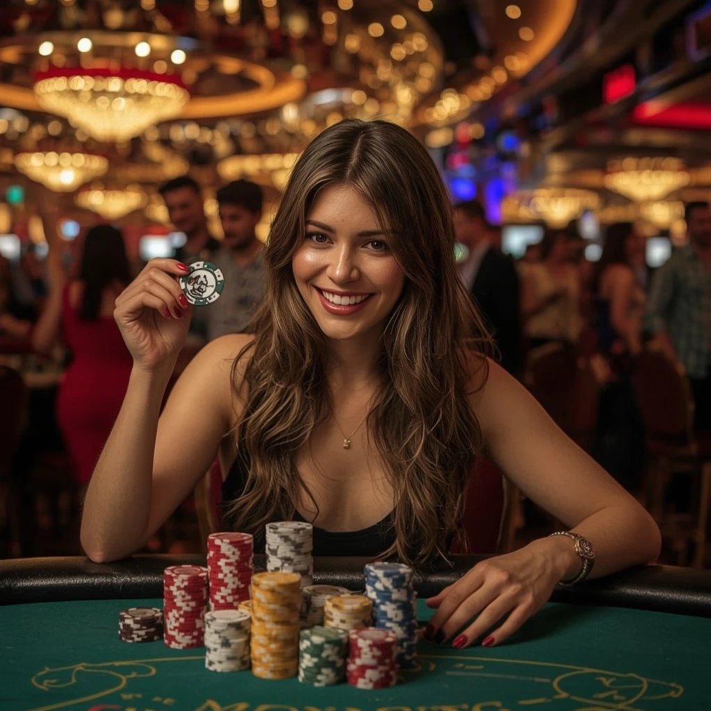 Bonus in a man's hands at Blue Chip Casino